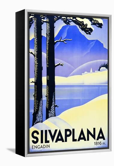 Advertising Poster Silvaplana-Ludwig Hohlwein-Framed Premier Image Canvas