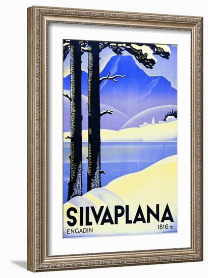 Advertising Poster Silvaplana-Ludwig Hohlwein-Framed Giclee Print