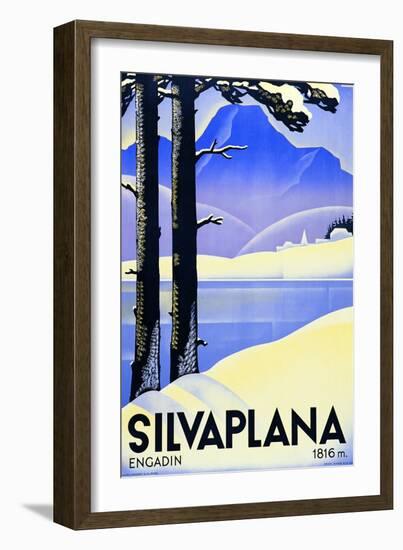 Advertising Poster Silvaplana-Ludwig Hohlwein-Framed Giclee Print