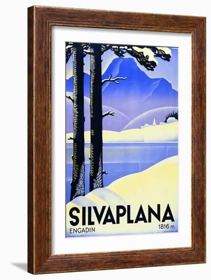 Advertising Poster Silvaplana-Ludwig Hohlwein-Framed Giclee Print