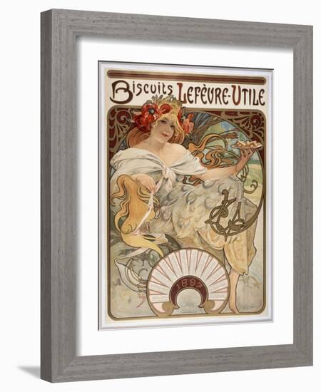 Advertising Poster-Alphonse Mucha-Framed Giclee Print