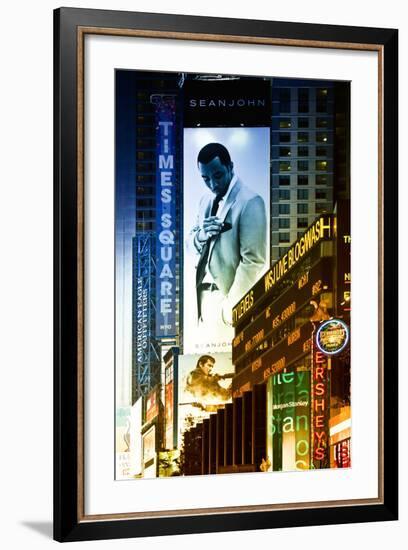 Advertising - Sean John - Times square - Manhattan - New York City - United States-Philippe Hugonnard-Framed Photographic Print
