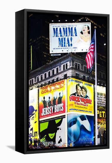 Advertising - Times square - Manhattan - New York City - United States-Philippe Hugonnard-Framed Premier Image Canvas
