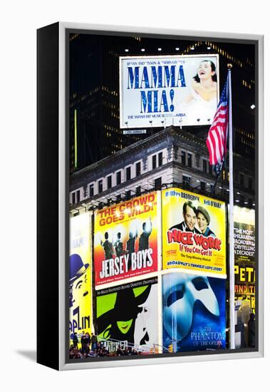 Advertising - Times square - Manhattan - New York City - United States-Philippe Hugonnard-Framed Premier Image Canvas