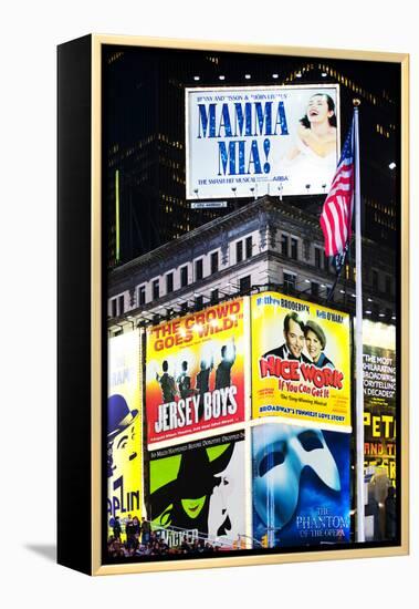 Advertising - Times square - Manhattan - New York City - United States-Philippe Hugonnard-Framed Premier Image Canvas