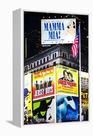 Advertising - Times square - Manhattan - New York City - United States-Philippe Hugonnard-Framed Premier Image Canvas