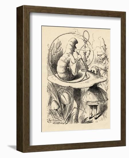 Advice from a Caterpillar, from 'Alice's Adventures in Wonderland' by Lewis Carroll, Published 1891-John Tenniel-Framed Giclee Print