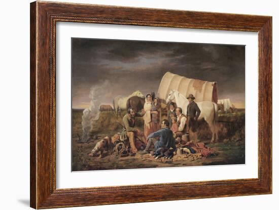 Advice on the Prairie-William Tylee Ranney-Framed Art Print