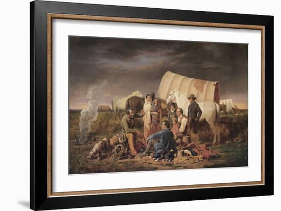 Advice on the Prairie-William Tylee Ranney-Framed Art Print