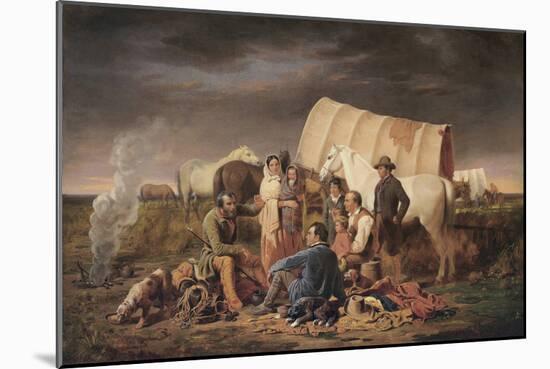 Advice on the Prairie-William Tylee Ranney-Mounted Art Print