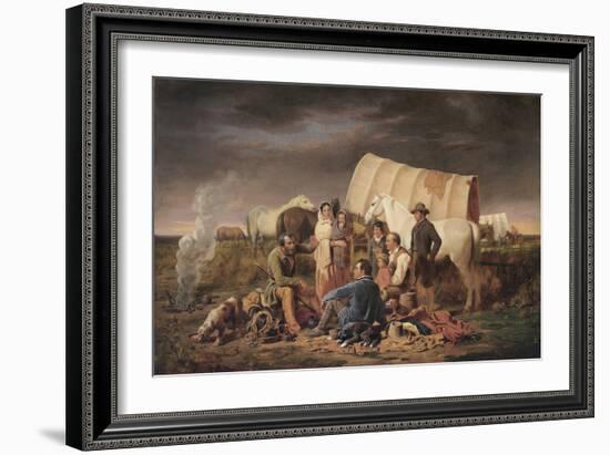 Advice on the Prairie-William Tylee Ranney-Framed Art Print