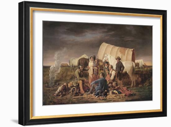 Advice on the Prairie-William Tylee Ranney-Framed Art Print