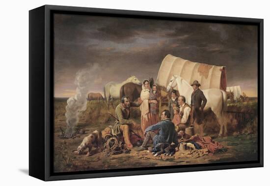 Advice on the Prairie-William Tylee Ranney-Framed Stretched Canvas