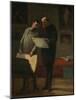 Advice to a Young Artist, 1865-68 (Oil on Canvas)-Honore Daumier-Mounted Giclee Print