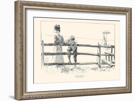 Advice To Beginners-Charles Dana Gibson-Framed Art Print