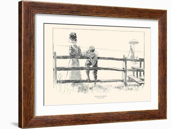 Advice To Beginners-Charles Dana Gibson-Framed Art Print