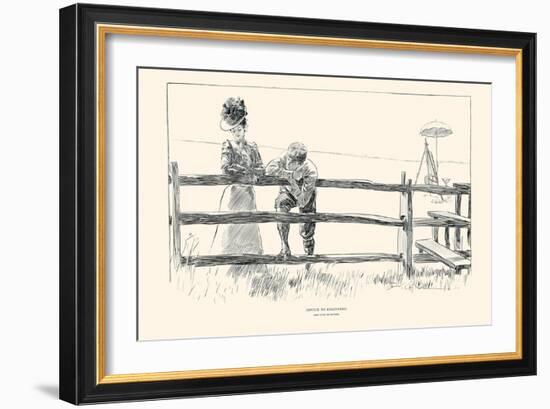 Advice To Beginners-Charles Dana Gibson-Framed Art Print