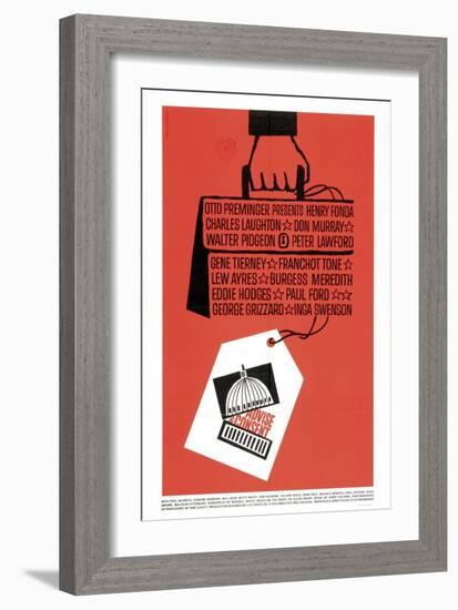Advise And Consent, 1962, Directed by Otto Preminger-null-Framed Giclee Print