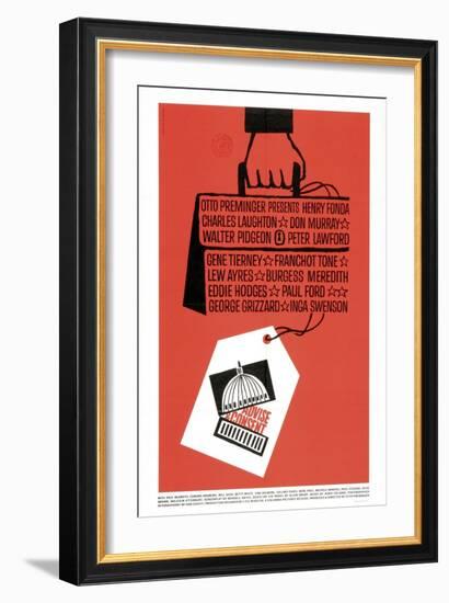 Advise And Consent, 1962, Directed by Otto Preminger-null-Framed Giclee Print