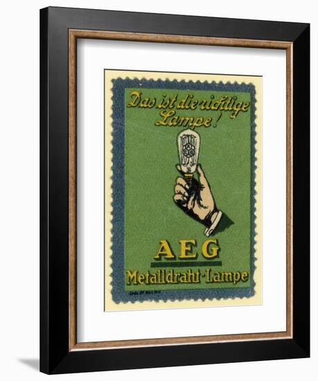 Aeg Electric Light Bulbs-null-Framed Premium Giclee Print