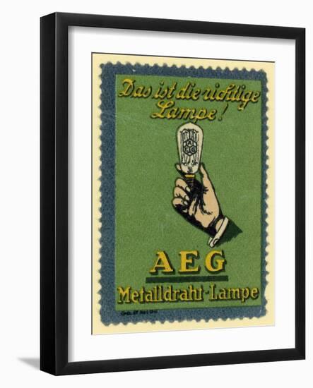 Aeg Electric Light Bulbs-null-Framed Giclee Print