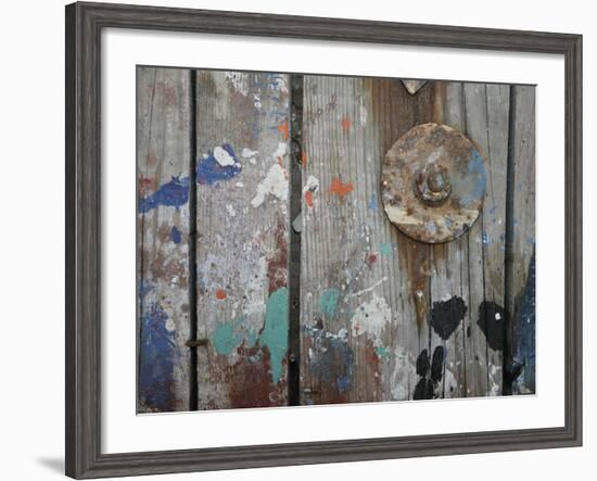 Aegean Brushstrokes V-Tony Koukos-Framed Giclee Print