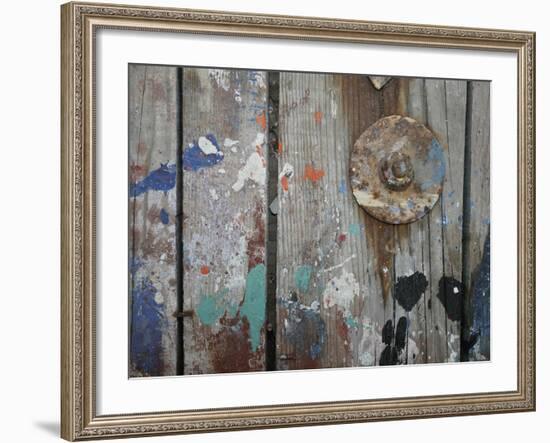 Aegean Brushstrokes V-Tony Koukos-Framed Giclee Print