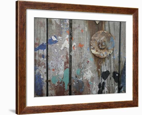 Aegean Brushstrokes V-Tony Koukos-Framed Giclee Print