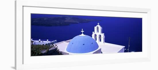 Aegean Sea Firostefani Santorini Greece-null-Framed Photographic Print