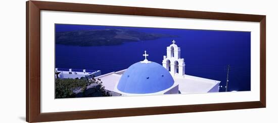 Aegean Sea Firostefani Santorini Greece-null-Framed Photographic Print