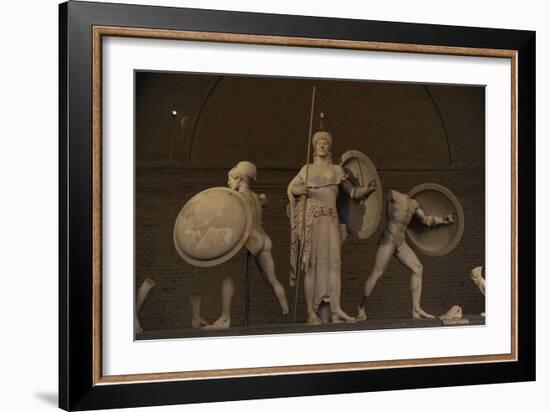 Aegina West Pediment. 500-490 BC. Temple of Aphaia. Greece-null-Framed Giclee Print