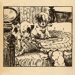 Mrs. Grunt Had To Wash The Little Pigs-AEK-Art Print