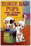 Three Bad Pups And Other Stories-AEK-Framed Art Print