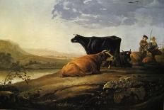 Cows in a River-Aelbert Cuyp-Giclee Print