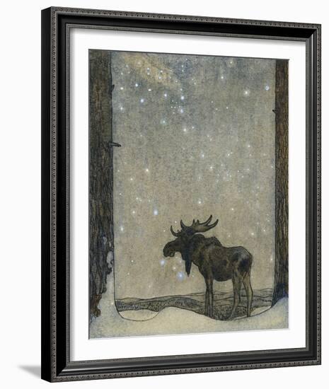 Älgskyttarna-John Bauer-Framed Giclee Print