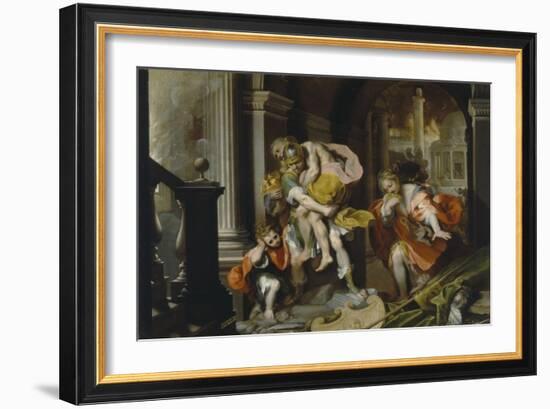 Aeneas and Anchises Escaping from Troy, c.1587-Federico Barocci-Framed Giclee Print