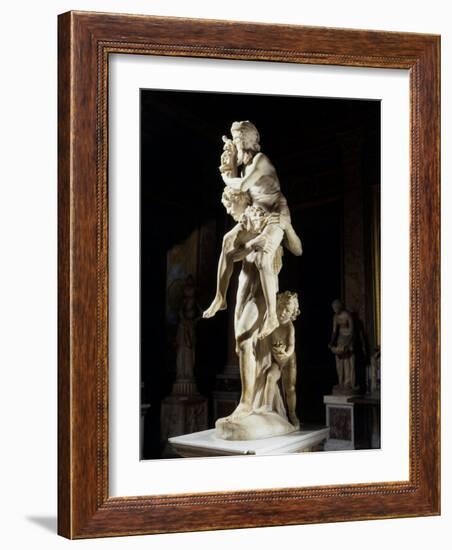 Aeneas and Anchises, Marble-Pietro Bernini-Framed Photographic Print