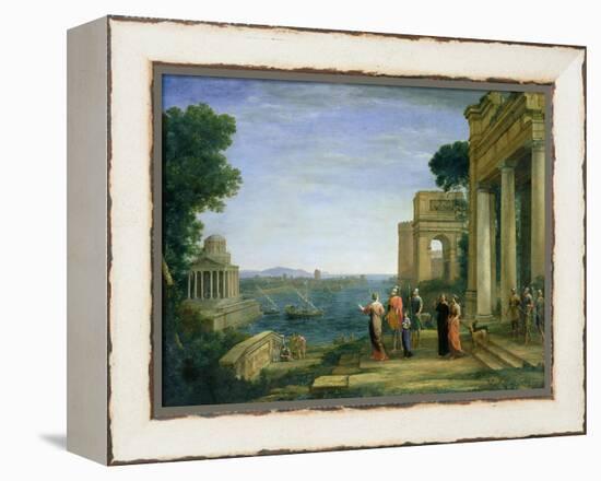 Aeneas and Dido in Carthage, 1675-Claude Lorraine-Framed Premier Image Canvas