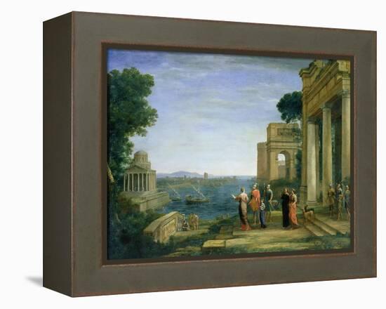 Aeneas and Dido in Carthage, 1675-Claude Lorraine-Framed Premier Image Canvas