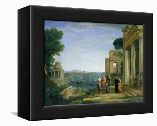 Aeneas and Dido in Carthage, 1675-Claude Lorraine-Framed Premier Image Canvas