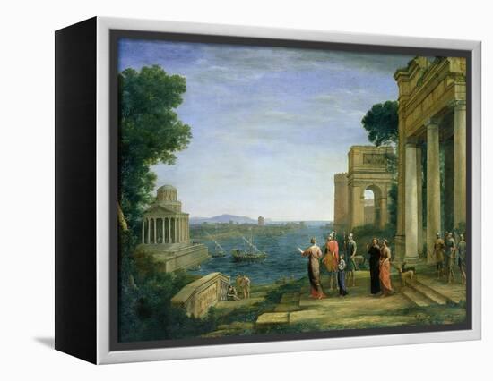 Aeneas and Dido in Carthage, 1675-Claude Lorraine-Framed Premier Image Canvas