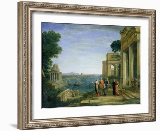 Aeneas and Dido in Carthage, 1675-Claude Lorraine-Framed Giclee Print