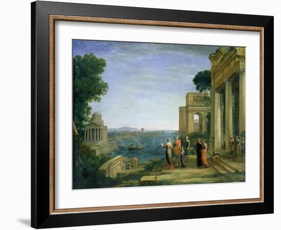 Aeneas and Dido in Carthage, 1675-Claude Lorraine-Framed Giclee Print