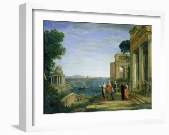 Aeneas and Dido in Carthage, 1675-Claude Lorraine-Framed Giclee Print