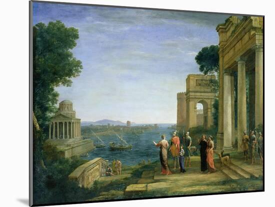 Aeneas and Dido in Carthage, 1675-Claude Lorraine-Mounted Giclee Print