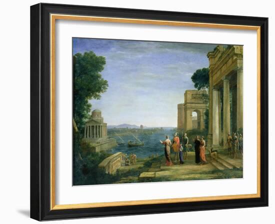 Aeneas and Dido in Carthage, 1675-Claude Lorraine-Framed Giclee Print