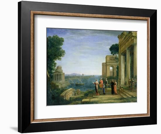 Aeneas and Dido in Carthage, 1675-Claude Lorraine-Framed Giclee Print