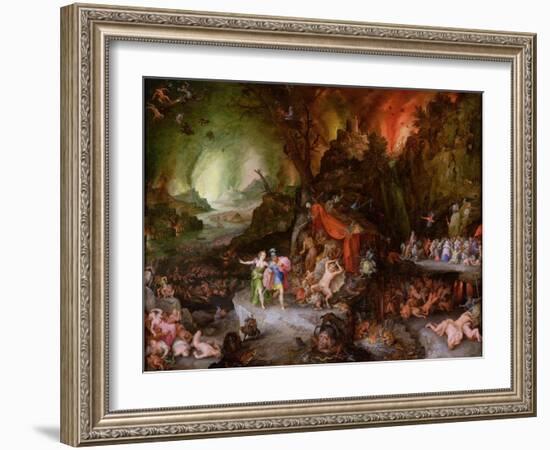 Aeneas and the Sibyl in the Underworld, 1598-Jan Brueghel the Elder-Framed Giclee Print