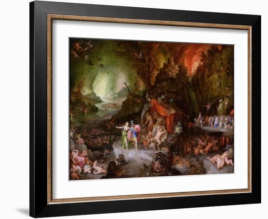 Aeneas and the Sibyl in the Underworld, 1598-Jan Brueghel the Elder-Framed Giclee Print