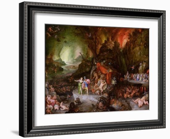 Aeneas and the Sibyl in the Underworld, 1598-Jan Brueghel the Elder-Framed Giclee Print